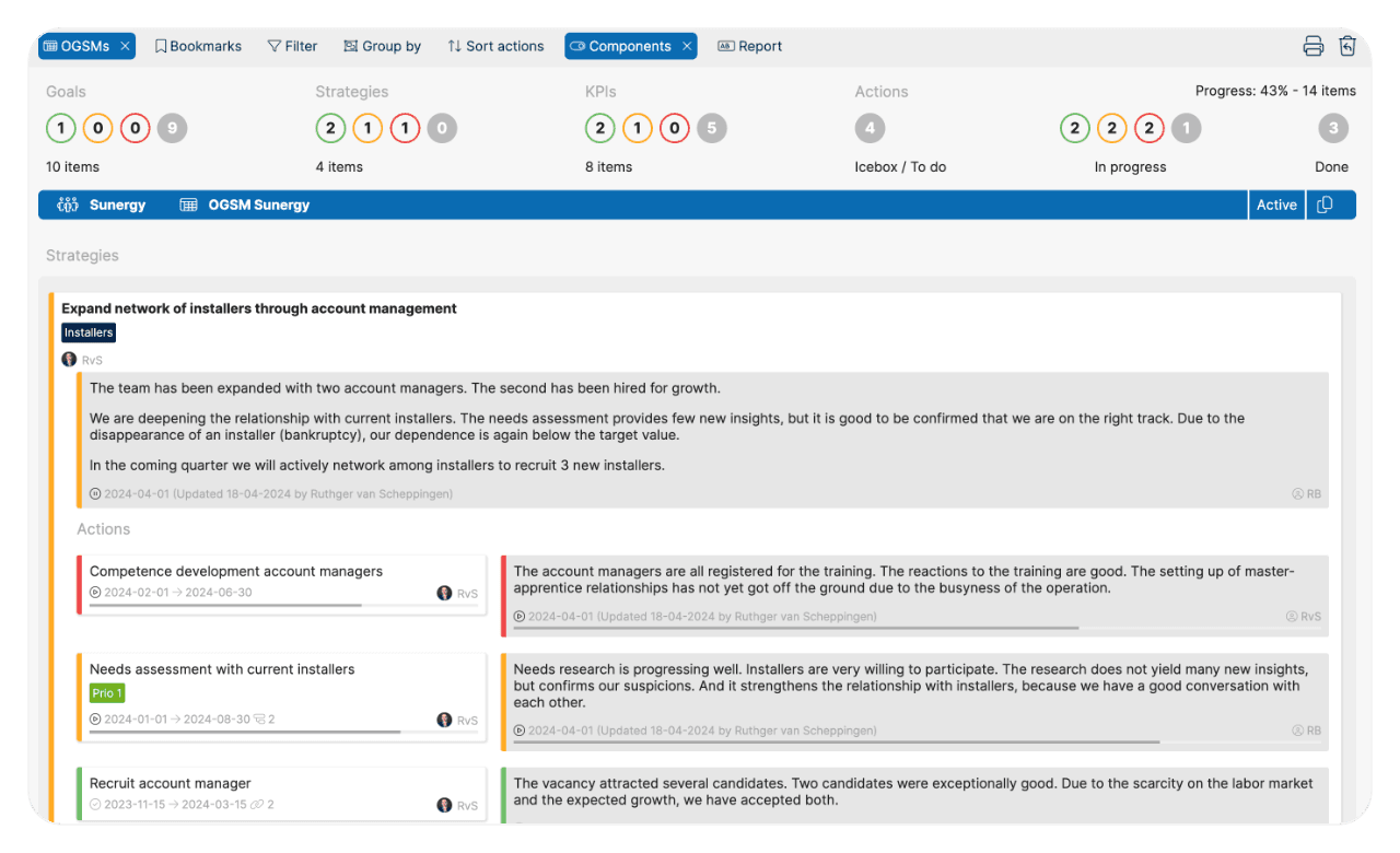 Reports and process monitoring